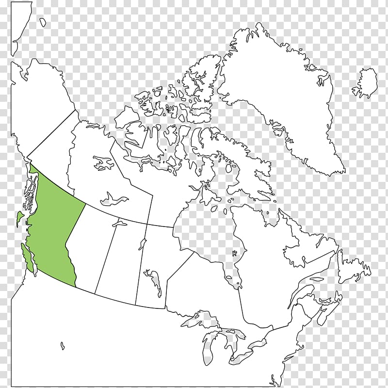 Blank map Provinces and territories of Canada Geography, Canada transparent background PNG clipart