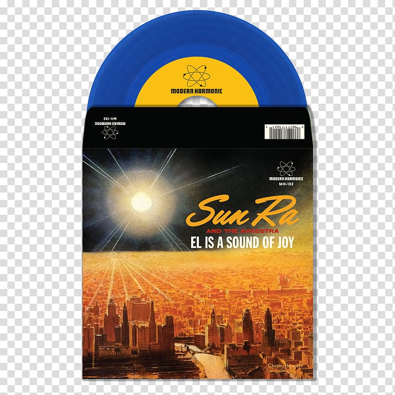 El Is a Sound of Joy Phonograph record Black Sky and Blue Moon The Sun Ra Arkestra, SAXOPHONIST transparent background PNG clipart