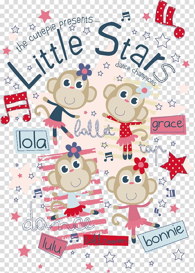 Little Stars , T-shirt Cartoon, T-shirt printing design transparent background PNG clipart