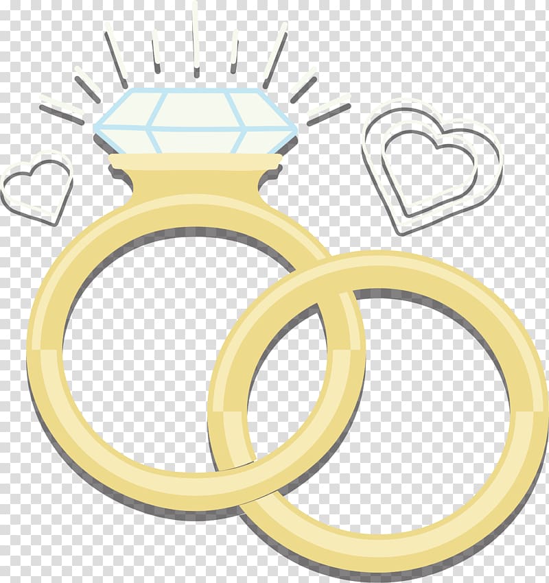 wedding rings illustration, Wedding ring Diamond Euclidean , Sparkling wedding rings transparent background PNG clipart