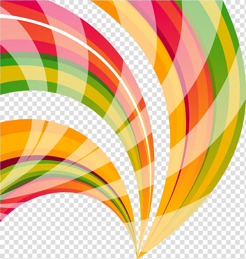 Differential geometry of curves Symbol, Colorful stripes transparent background PNG clipart