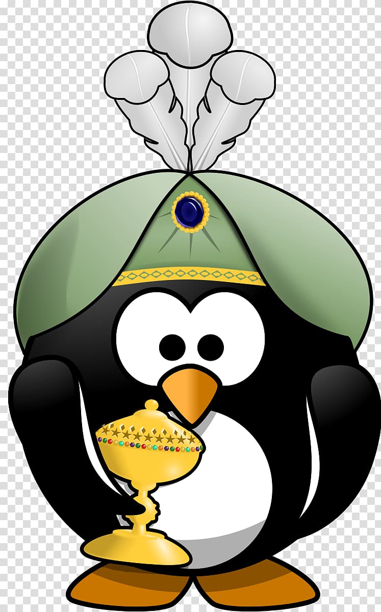 Penguin Top hat Cartoon , Moini transparent background PNG clipart
