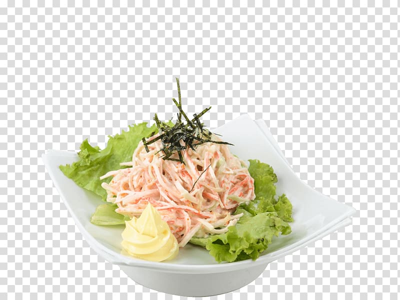 Nộm Crab stick Sushi Salad, crab transparent background PNG clipart