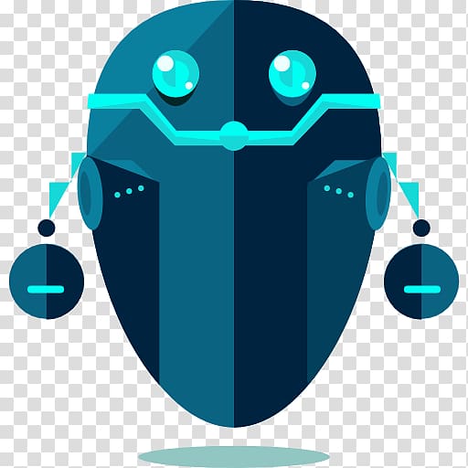 teal and green robot art, Artificial intelligence Robotics Chatbot Icon, robot transparent background PNG clipart