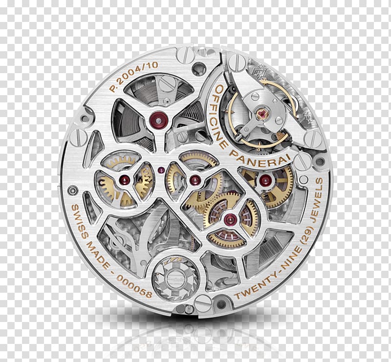 Silver Panerai Radiomir Caliber Gemstone, panerai pocket watch transparent background PNG clipart