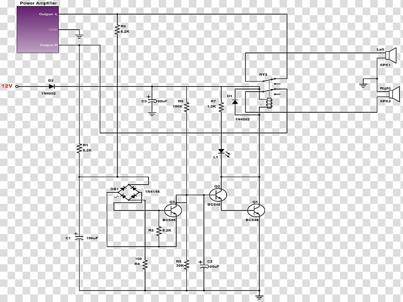 Circuit diagram Electronic circuit Schematic Loudspeaker Wiring diagram, others transparent background PNG clipart