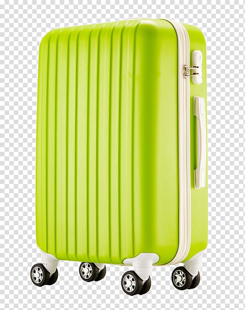 Suitcase Baggage Samsonite, Green suitcase transparent background PNG clipart