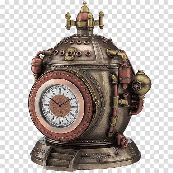 The Time Machine Steampunk Time travel Statue Fantasy, steampunk machine transparent background PNG clipart