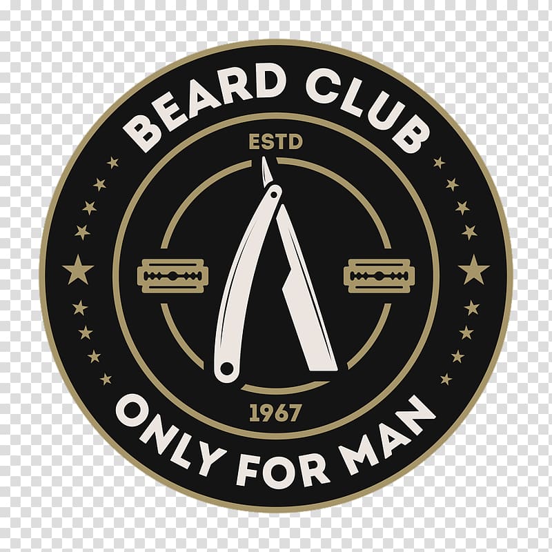 Barber Logo Cosmetologist Beard Moustache, Beard transparent background PNG clipart