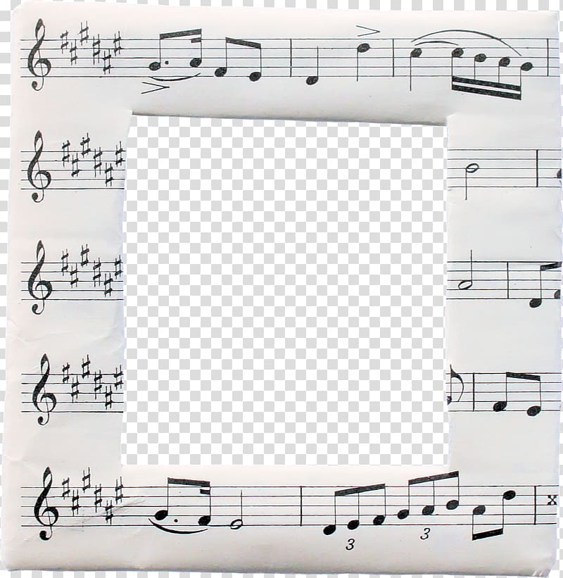 Musical note Sheet music, Line in Spectrum decorative frame transparent background PNG clipart