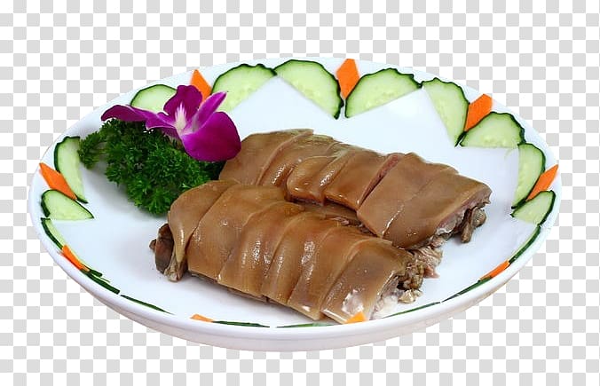 Japanese Cuisine Domestic pig Asian cuisine Eisbein Pigs trotters, Long Jiang pig transparent background PNG clipart