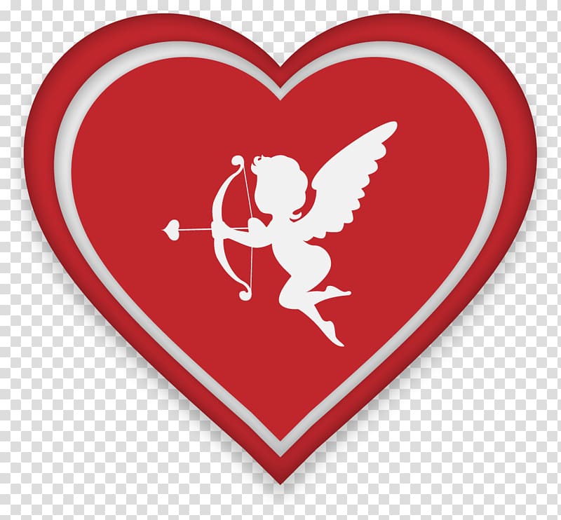 Heart Cupid Illustration, Cupid Hearts transparent background PNG clipart