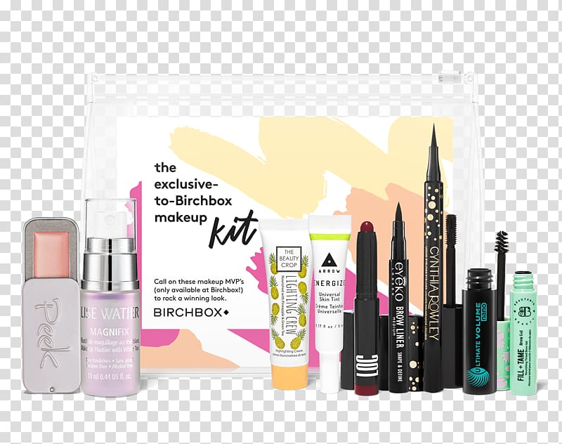 Cosmetics Beauty Subscription box Sephora Birchbox, make up Kit transparent background PNG clipart