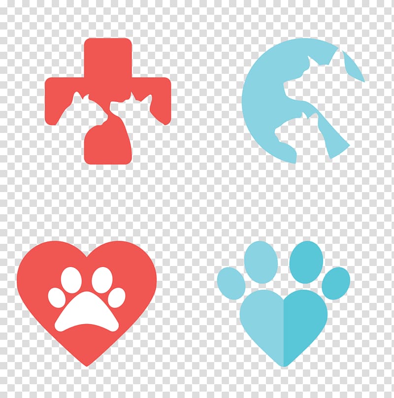 Dog Logo Veterinarian Veterinary medicine Pet, Animal footprints transparent background PNG clipart