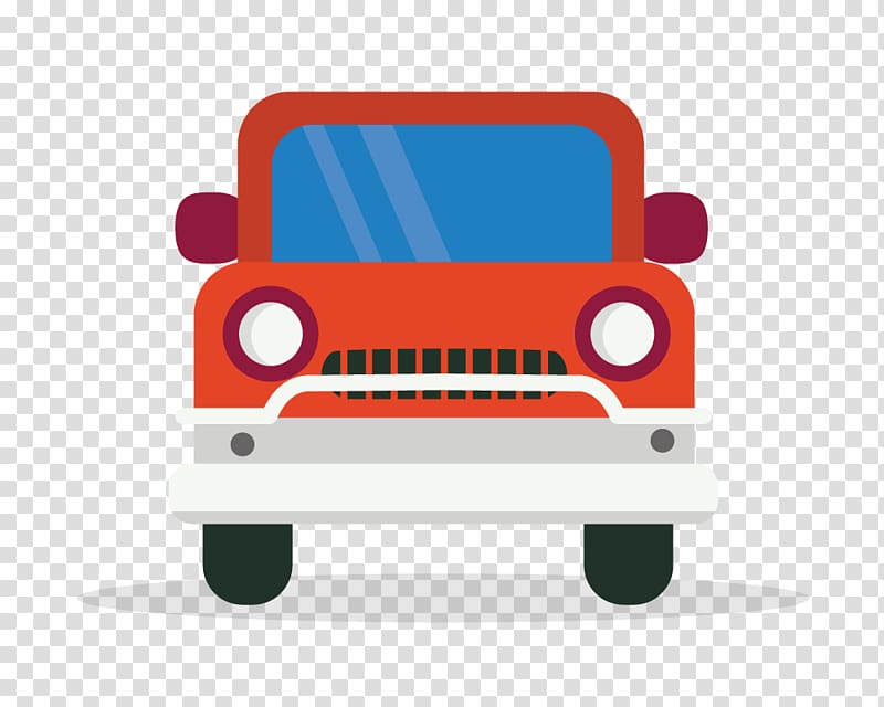 Car Van Flat design Vehicle, Cartoon car transparent background PNG clipart