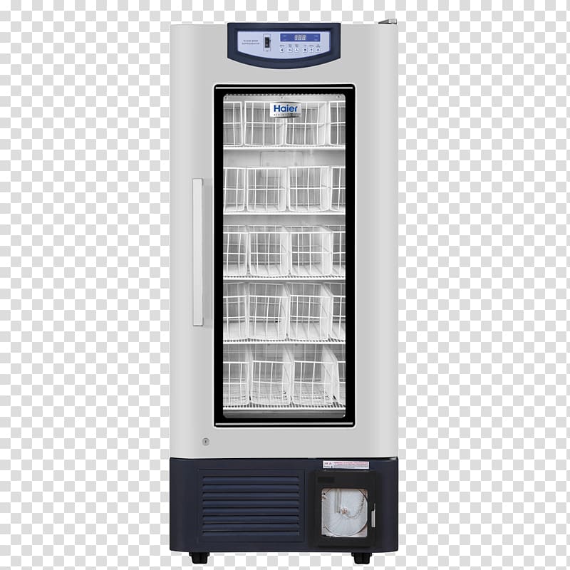 Refrigerator Haier Blood bank Auto-defrost, refrigerator transparent background PNG clipart