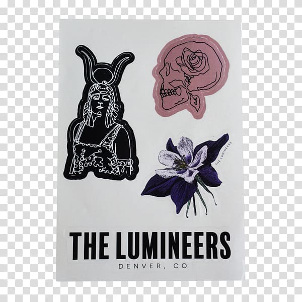 The Lumineers Cleopatra Sticker Label Brand, Lumineers transparent background PNG clipart