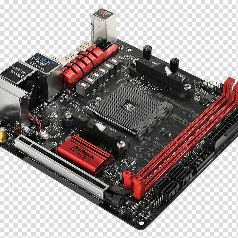 Socket AM4 Fatal1ty X370 Gaming-ITX/ac Mini-ITX Motherboard ASRock, others transparent background PNG clipart