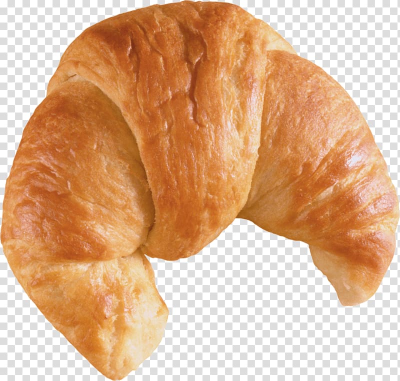 croissant illustration, Croissant Bread Front transparent background PNG clipart