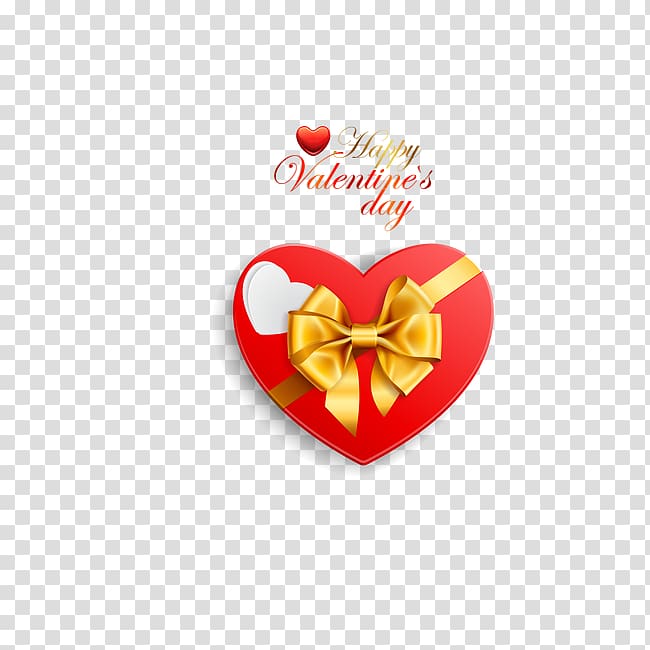 Valentines Day Gift Decorative box Heart, Heart transparent background PNG clipart