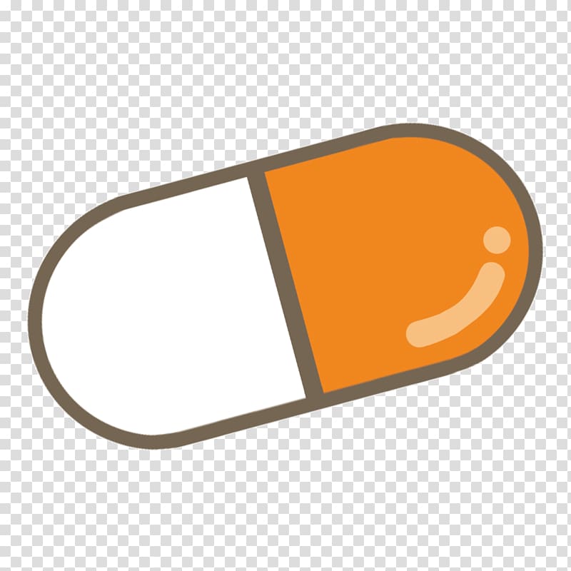 Blister pack Color Orange Tablet, orange transparent background PNG clipart