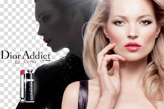 Kate Moss Christian Dior SE Cosmetics Model Lipstick, Dior lipstick ad creative transparent background PNG clipart