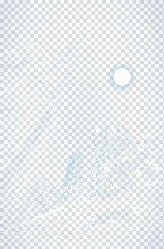 Line Angle Point Pattern, White lines City Architectural Design transparent background PNG clipart