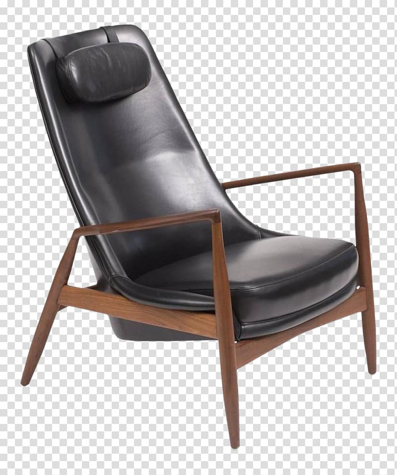 Eames Lounge Chair Danish modern Mid-century modern, chair transparent background PNG clipart