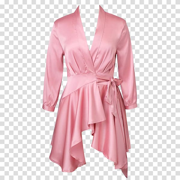 Dress Tea gown Sleeve Casual attire Satin, dress transparent background PNG clipart