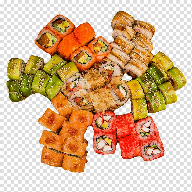 Hors d\'oeuvre Canapé Vegetarian cuisine Asian cuisine Food, vegetable transparent background PNG clipart