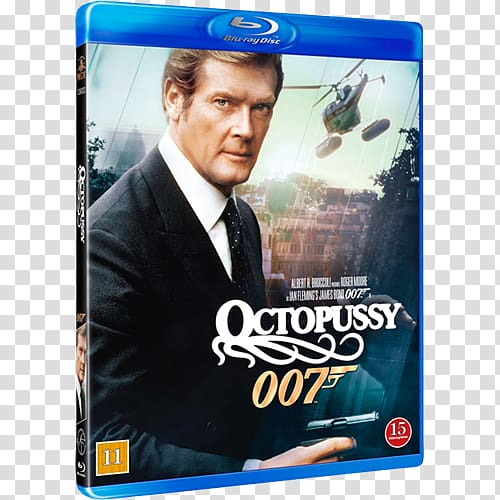 Roger Moore Octopussy James Bond Blu-ray disc Film, james bond transparent background PNG clipart