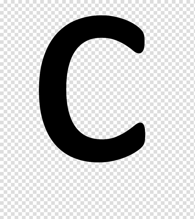 Brand Design Black and white Circle, letter C transparent background PNG clipart