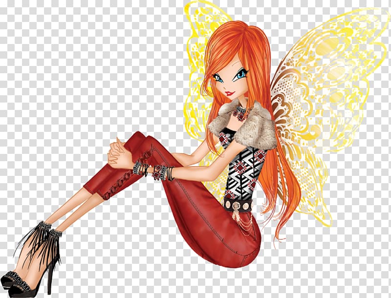 Bloom Tecna Fairy Butterflix, in full bloom transparent background PNG clipart