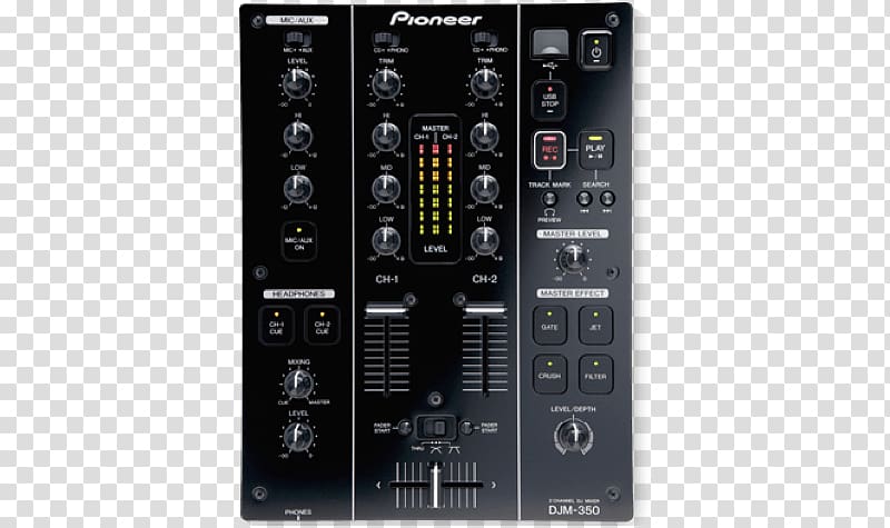 DJM Audio Mixers DJ mixer Disc jockey Pioneer DJ, dj turntable transparent background PNG clipart