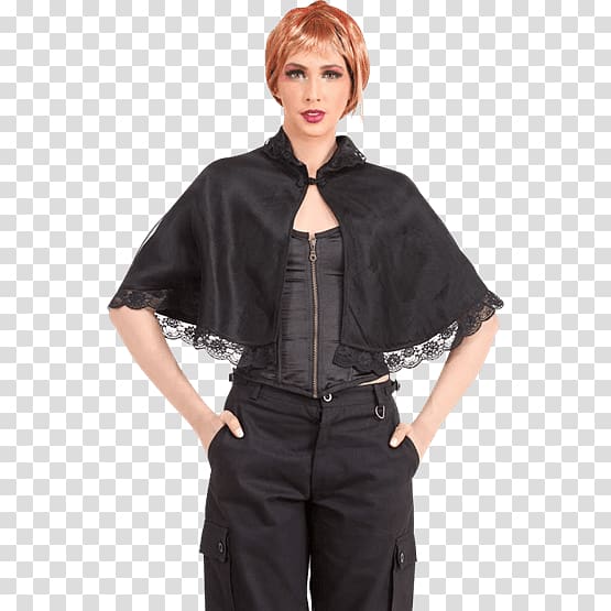 Clothing Costume Shrug Sleeve Lace, shoulder cape transparent background PNG clipart