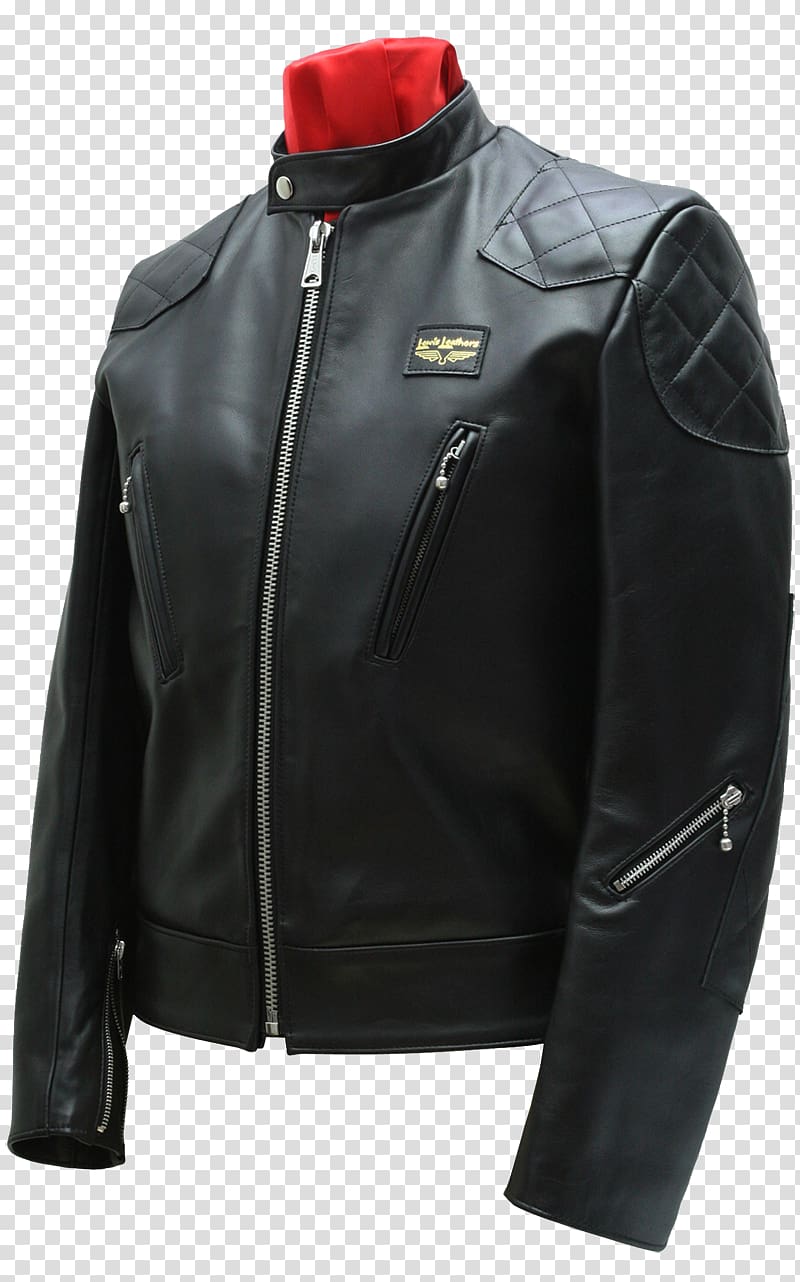 Leather jacket Lewis Leathers Schott NYC, jacket transparent background PNG clipart