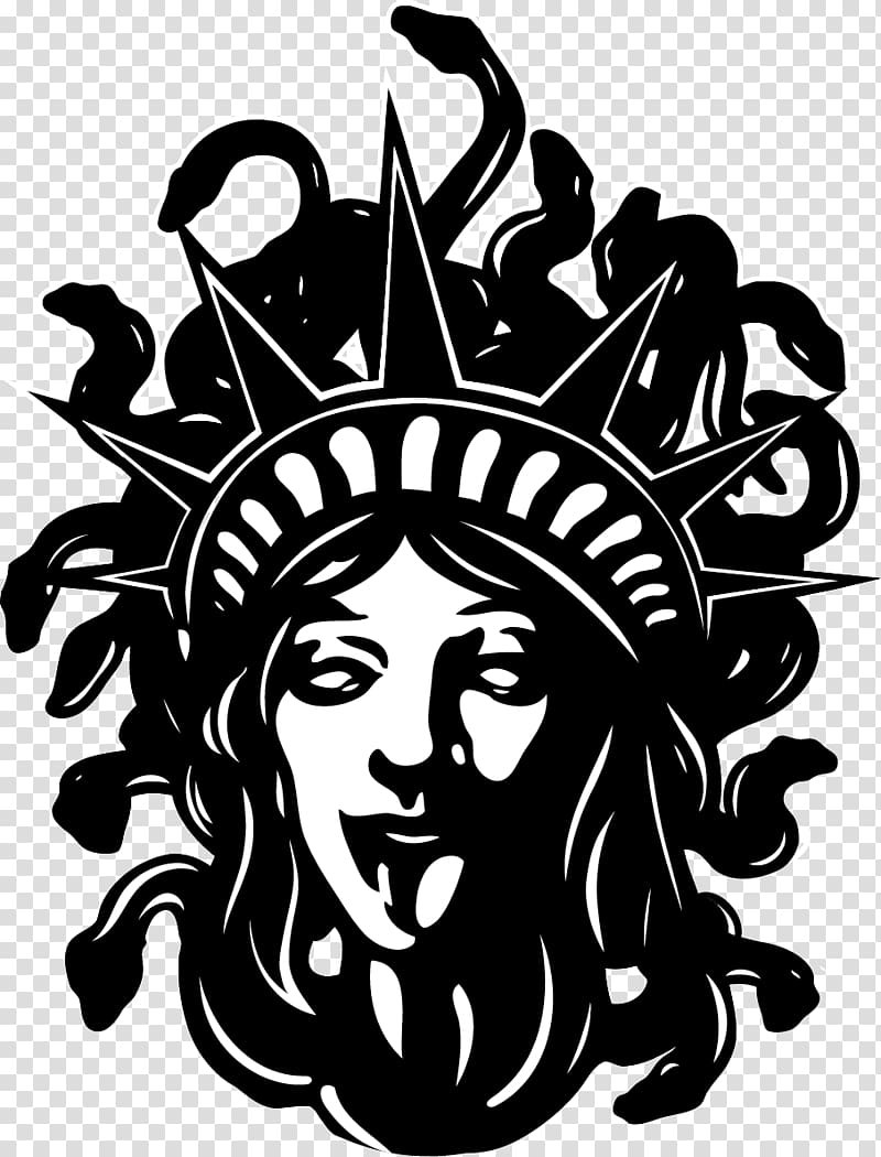 Statue of Liberty Medusa Visual arts Graphic design, statue of liberty transparent background PNG clipart