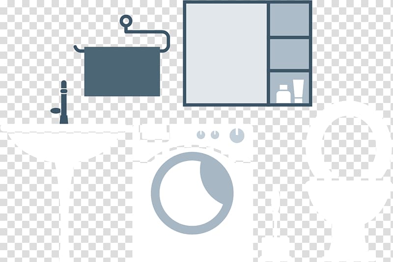 Bathroom cabinet Toilet, Free bathroom element transparent background PNG clipart