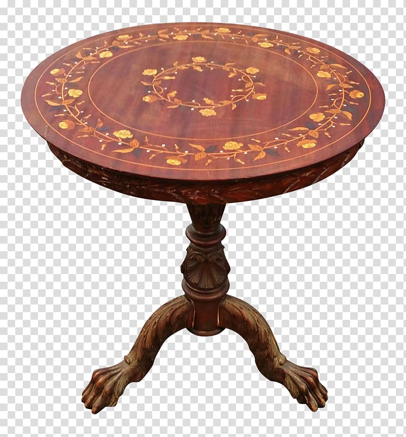 Antique Coffee Tables Inlay Furniture, antique tables transparent background PNG clipart