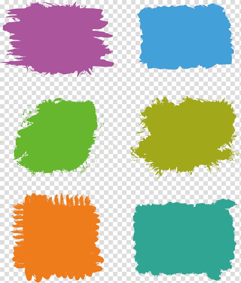assorted-color brush strokes, Color Brush, Multicolor painting brushes transparent background PNG clipart