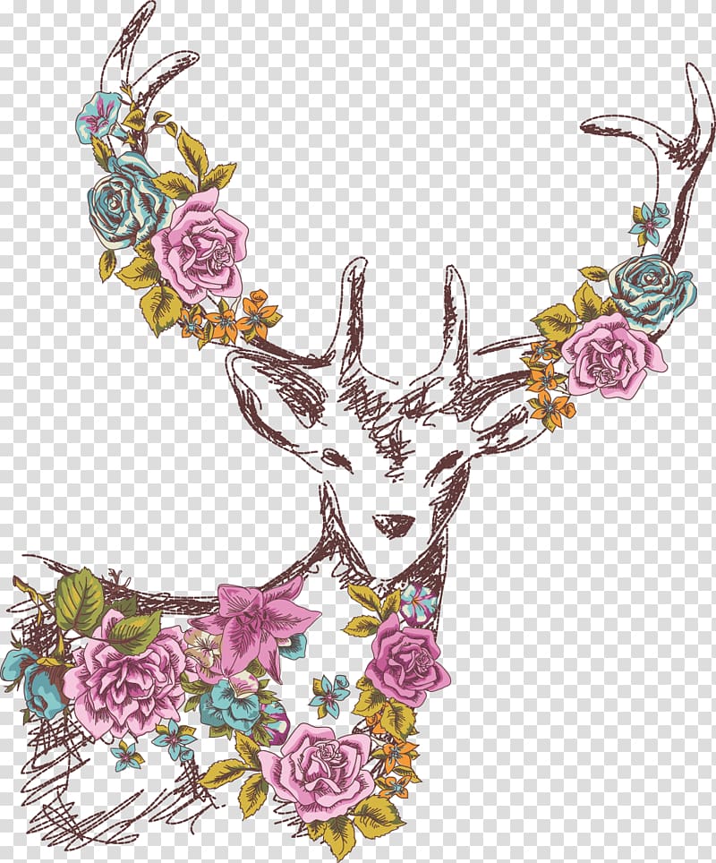 Pxe8re Davids deer McDull Cartoon, elk,deer transparent background PNG clipart