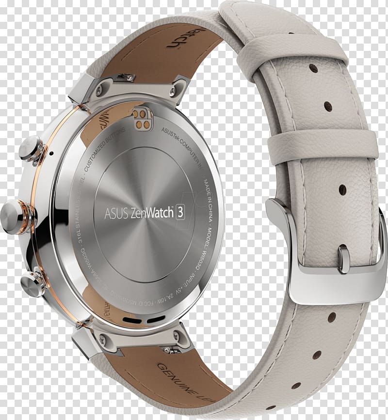 ASUS ZenWatch 3 Smartwatch, watch transparent background PNG clipart