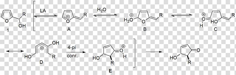 Piancatelli rearrangement Rearrangement reaction Nazarov cyclization reaction Electrocyclic reaction Alkyne, others transparent background PNG clipart