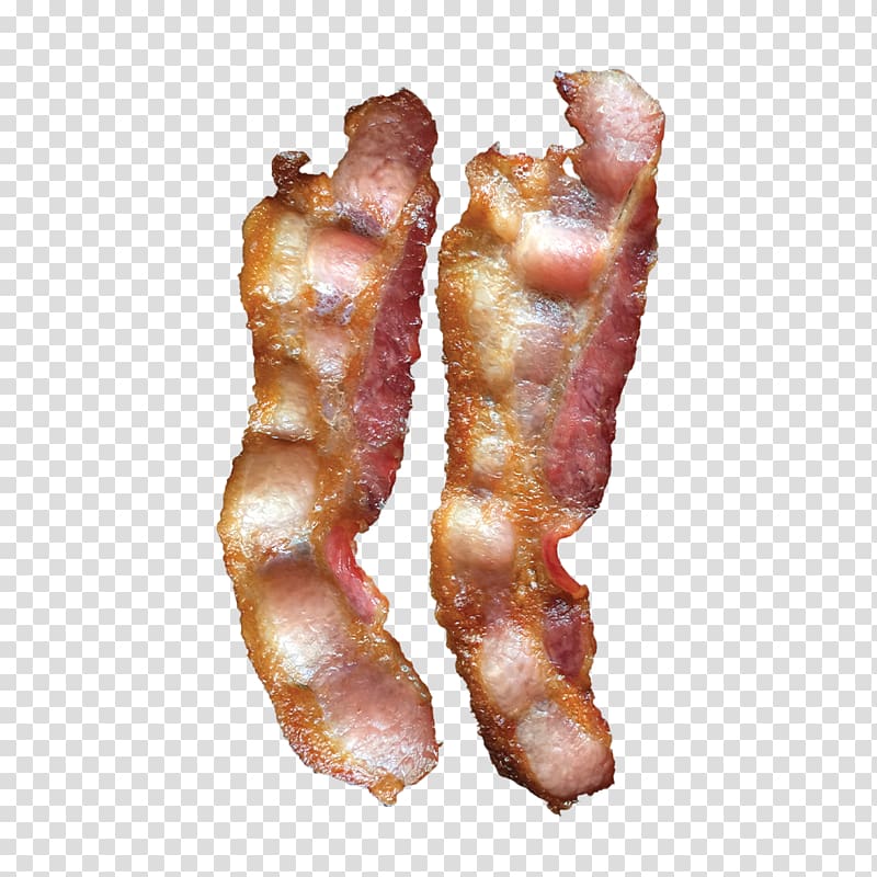 European cuisine Beefsteak Back bacon, Bacon decoration transparent background PNG clipart