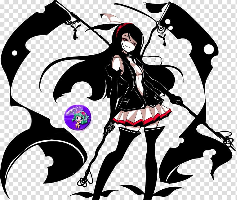 Anime Manga Female Drawing, Anime Girl demon transparent background PNG clipart
