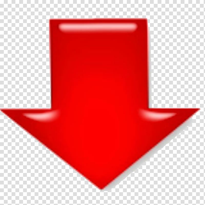 red arrow down , Arrow , red arrow transparent background PNG clipart