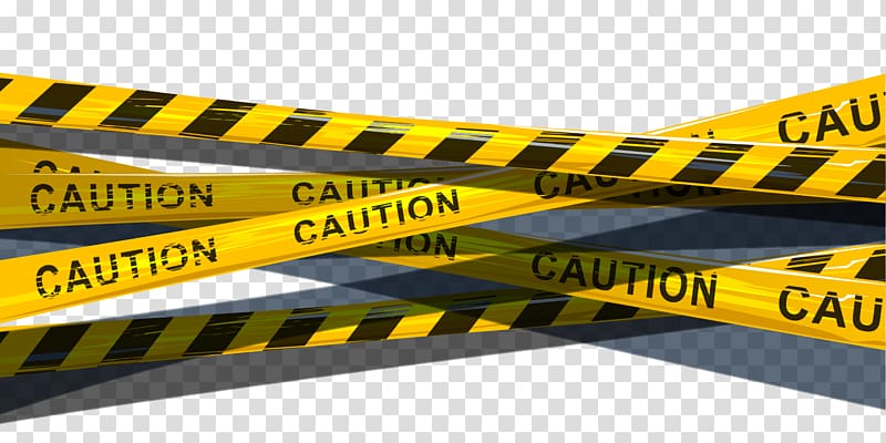 yellow and black caution barricade tape, Poster, Yellow police tape transparent background PNG clipart