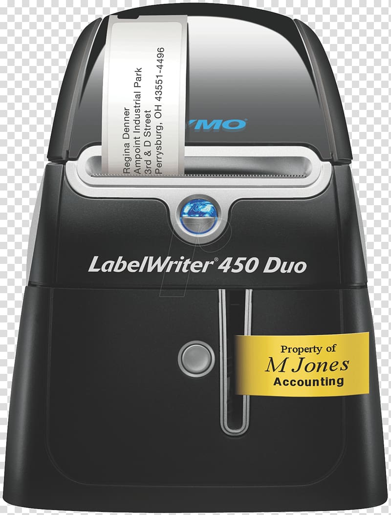 Label printer DYMO BVBA DYMO LabelWriter 450 Duo Dymo LabelWriter 450 Turbo, printer transparent background PNG clipart