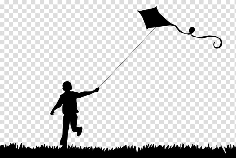 Kitesurfing Silhouette Child , kite festival transparent background PNG clipart