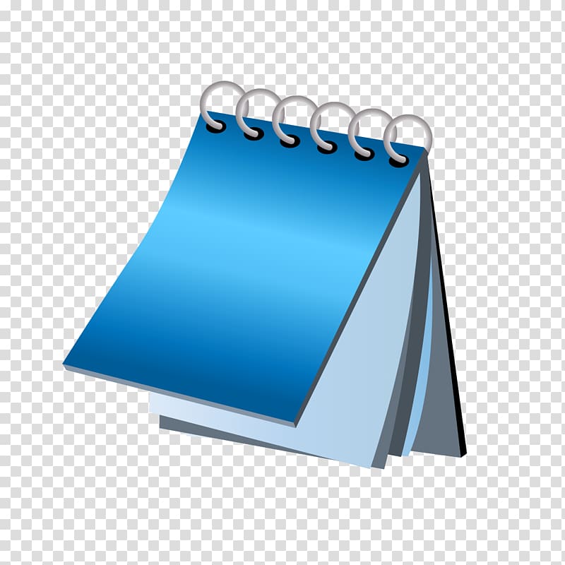 Blue Calendar Computer file, Blue pattern book transparent background PNG clipart